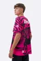 Camiseta Masculina HUPI Bike Naja V10 Pink e Preto
