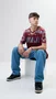 Camiseta Masculina HUPI Bike Naja Vermelho/Cinza