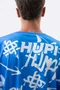 Camiseta Masculina HUPI Bike STRIP Azul e Branco
