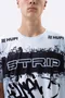 Camiseta Masculina HUPI Bike STRIP Cinza e Branco