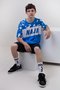 Camiseta Masculina HUPI Naja Azul/Branco