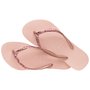 Chinelo Havaianas Slim Glitter II Rosa Ballet