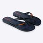 Chinelo HUPI Vibes Preto/Laranja Grade