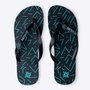 Chinelo HUPI Vibes Preto/Verde ÁguaGrade