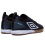 Chuteira Futsal Umbro Adamant Club Preto Branco Azul