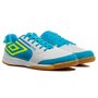 Chuteira Futsal Umbro Pro 5 Bump Branco e Azul