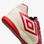 Chuteira Futsal Umbro Pro 5 Bump Club Vermelho e Bege