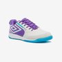 Chuteira Futsal Umbro Pro 5 Bump Masculino Branco/Roxo