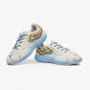 Chuteira Futsal Umbro Pro 5 Jr Kintsugi Branco e Azul