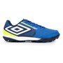 Chuteira Society Umbro Pro 5 Bump Azul e Verde