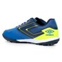 Chuteira Society Umbro Pro 5 Bump Azul e Verde