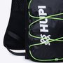 Colete de Hidratação HUPI Running Preto/Amarelo com 2 Garrafas 350ML Verde