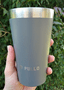 Copo Térmico Pullo Fun 480ML Cinza