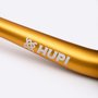 Kit Guidão + Mesa 50mm + Pedal Hupi Strip Dourado
