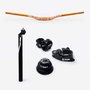 Kit HUPI Ride 700mm Dourado c/ Caixa de Direção Tapered para Suspensão Normal