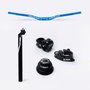 Kit HUPI Ride 780mm Azul c/ Caixa de Direção Tapered para Suspensão Tapered