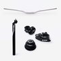 Kit HUPI Ride 780mm Prata c/ Caixa de Direção Tapered para Suspensão Tapered