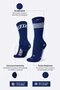 Meia Corrida HUPI 21K Split Azul Marinho