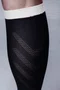 Meia HUPI Air Longa Preto e Branco