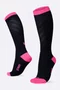 Meia HUPI Air Longa Preto e Rosa
