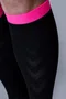 Meia HUPI Air Longa Preto e Rosa