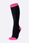 Meia HUPI Air Longa Preto e Rosa