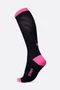 Meia HUPI Air Longa Preto e Rosa