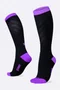 Meia HUPI Air Longa Preto e Roxo
