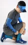 Meia HUPI Biometria Azul