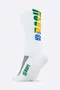 Meia HUPI Brasil 5.0 Branco
