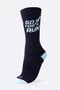 Meia HUPI Go For a Run Preto/Azul