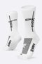 Meia HUPI Jesus Branco/Preto - Tamanho Plus 42-46