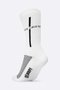 Meia HUPI Jesus Cristo Branco/Preto - Tamanho Plus 42-46