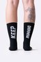 Meia HUPI Keep Running Preta
