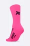 Meia HUPI Lisa Rosa Neon - LT para pés menores 34-38