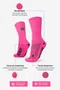Meia HUPI Lisa Rosa Neon - LT para pés menores 34-38