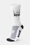 Meia HUPI Live Love Run Branca