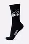 Meia HUPI Live Love Run Preto - LT para pés menores 34-38