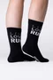 Meia HUPI Live Love Run Preto - LT para pés menores 34-38