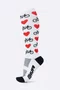Meia HUPI Longa Love Bike Branco