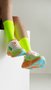 Meia HUPI Reacto Amarelo neon