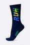 Meia HUPI Run Brasil Azul Marinho