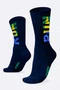 Meia HUPI Run Brasil Azul Marinho Plus 42-46