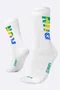 Meia HUPI Run Brasil Branco LT 34-38