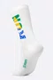Meia HUPI Run Brasil Branco Plus 42-46