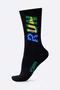 Meia HUPI Run Brasil Preto LT 34-38