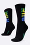 Meia HUPI Run Brasil Preto LT 34-38
