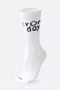 Meia HUPI Run Day Branco - LT para pés menores 34-38