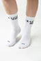 Meia HUPI Run Day Branco - LT para pés menores 34-38