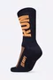 Meia HUPI Run Preto/Laranja